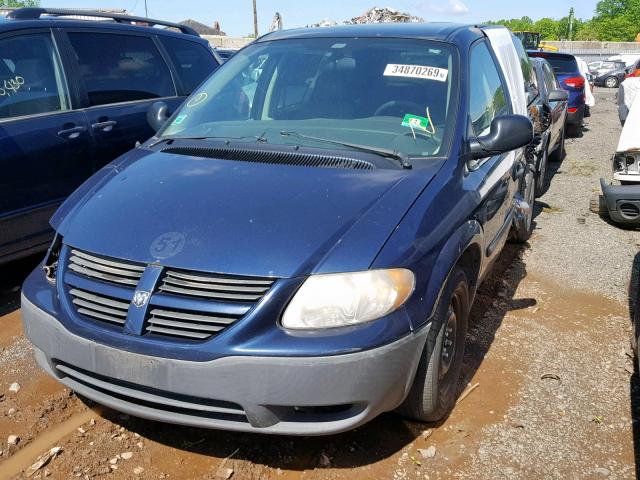 1D4GP21E36B753974 - 2006 DODGE CARAVAN C/ BLUE photo 2