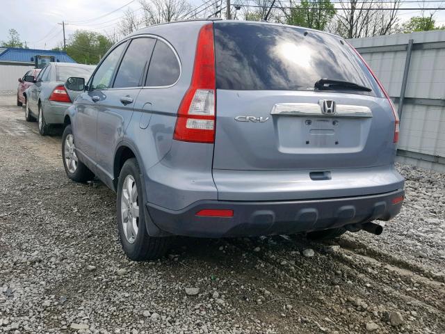 JHLRE48729C016782 - 2009 HONDA CR-V EXL BLUE photo 3