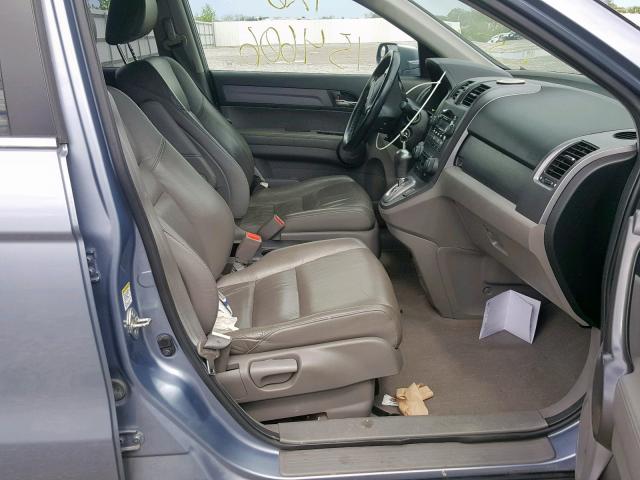 JHLRE48729C016782 - 2009 HONDA CR-V EXL BLUE photo 5