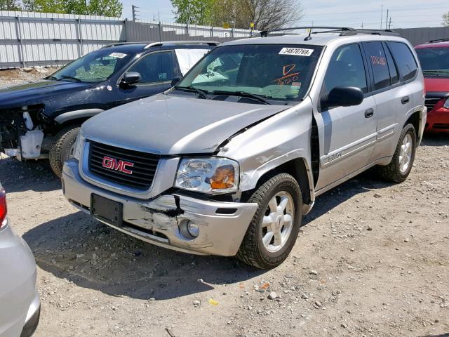 1GKDT13S452178120 - 2005 GMC ENVOY SILVER photo 2