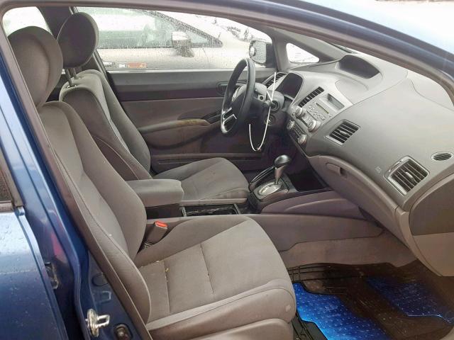 2HGFA16458H011270 - 2008 HONDA CIVIC DX-G BLUE photo 5