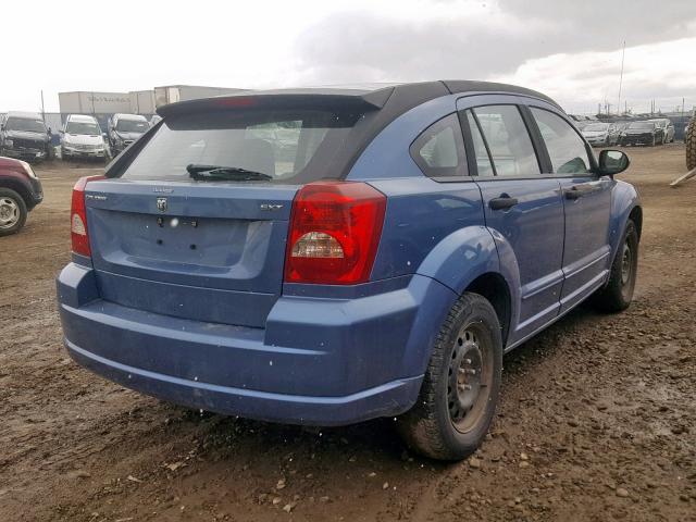 1B3HB48B87D525337 - 2007 DODGE CALIBER SX BLUE photo 4