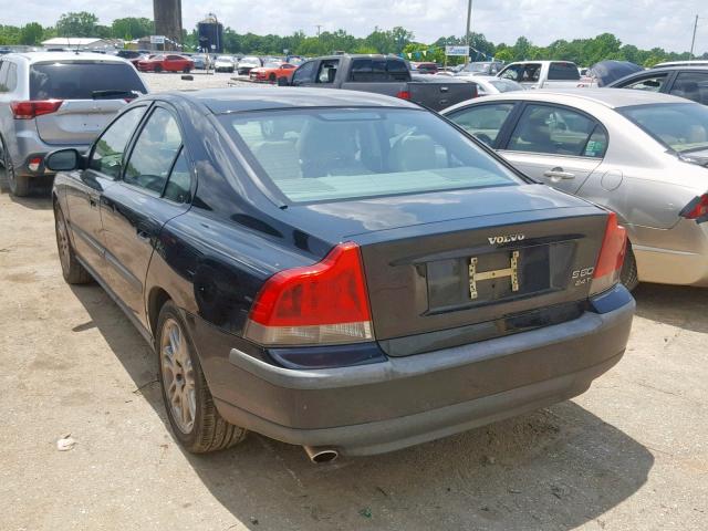 YV1RS58D522107388 - 2002 VOLVO S60 2.4T BLACK photo 3