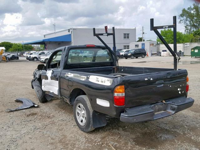 5TENL42NX2Z078172 - 2002 TOYOTA TACOMA BLACK photo 3