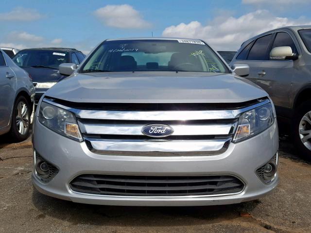 3FAHP0JG5AR300652 - 2010 FORD FUSION SEL SILVER photo 9