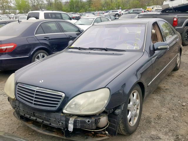 WDBNG70J51A165023 - 2001 MERCEDES-BENZ S 430 BLACK photo 2