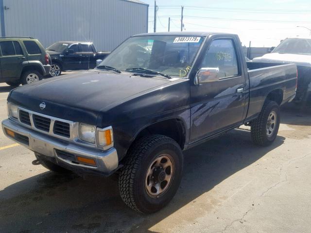 1N6SD11YXSC362259 - 1995 NISSAN TRUCK XE BLACK photo 2