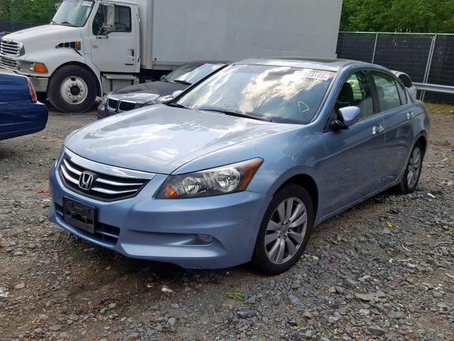 1HGCP3F81BA004581 - 2011 HONDA ACCORD EXL BLUE photo 2