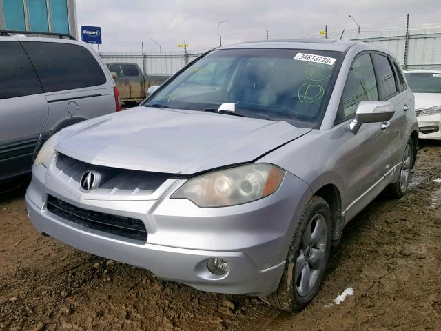 5J8TB18237A803068 - 2007 ACURA RDX SILVER photo 2