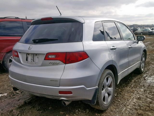 5J8TB18237A803068 - 2007 ACURA RDX SILVER photo 4