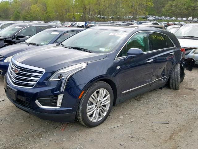 1GYKNERS3HZ262897 - 2017 CADILLAC XT5 PREMIU BLUE photo 2