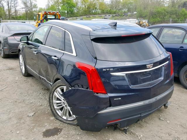 1GYKNERS3HZ262897 - 2017 CADILLAC XT5 PREMIU BLUE photo 3