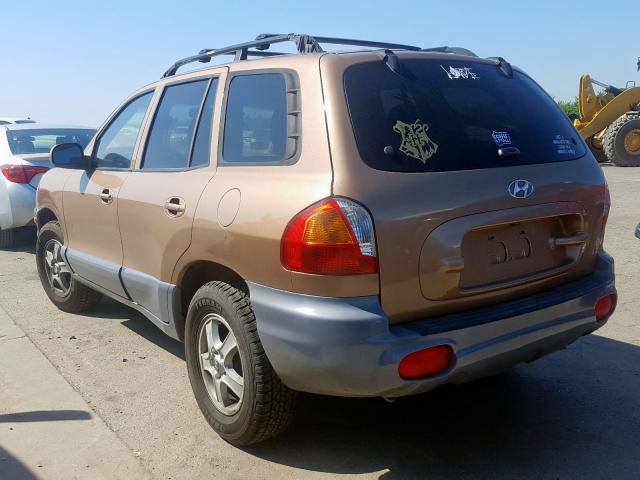 KM8SB12B54U653165 - 2004 HYUNDAI SANTA FE GL  photo 3