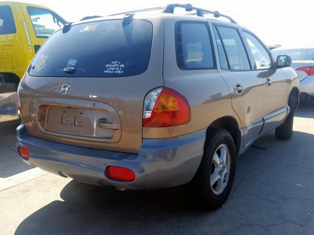 KM8SB12B54U653165 - 2004 HYUNDAI SANTA FE GL  photo 4