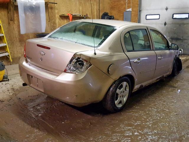 1G1AL55F177360538 - 2007 CHEVROLET COBALT LT TAN photo 4