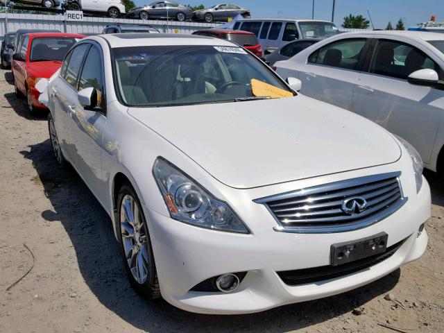 JN1CV6AP1DM714721 - 2013 INFINITI G37 BASE WHITE photo 1