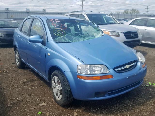 KL1TD52685B360913 - 2005 CHEVROLET AVEO BASE Mavi foto 1