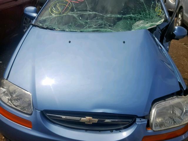 KL1TD52685B360913 - 2005 CHEVROLET AVEO BASE Mavi foto 7
