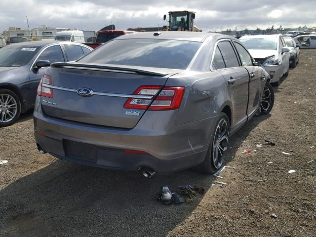 1FAHP2KT2DG175323 - 2013 FORD TAURUS SHO GRAY photo 4