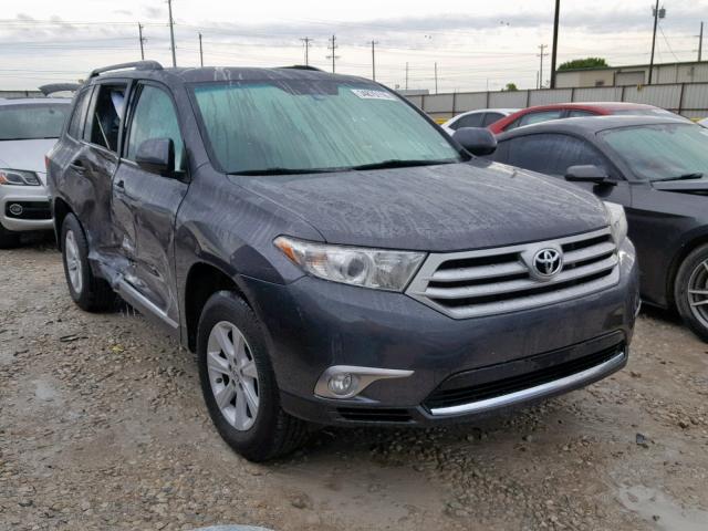 5TDBK3EH7CS162857 - 2012 TOYOTA HIGHLANDER GRAY photo 1