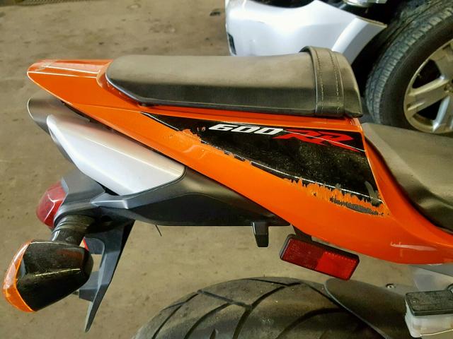 JH2PC40048M102958 - 2008 HONDA CBR600RR ORANGE photo 10