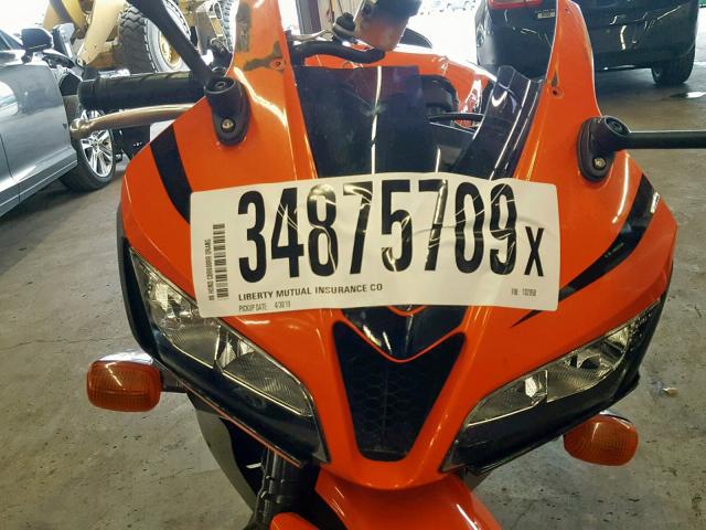 JH2PC40048M102958 - 2008 HONDA CBR600RR ORANGE photo 9