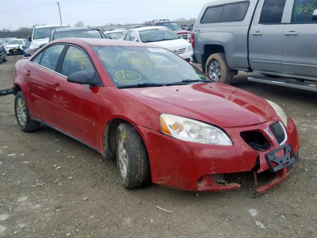 1G2ZF55B064165615 - 2006 PONTIAC G6 SE RED photo 1