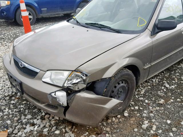 JM1BJ2227Y0289552 - 2000 MAZDA PROTEGE DX BROWN photo 9