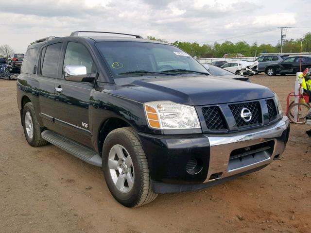 5N1AA08C77N700901 - 2007 NISSAN ARMADA SE BLACK photo 1