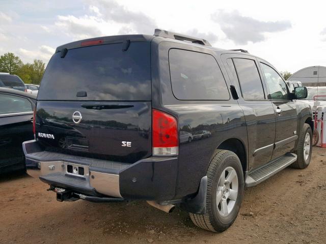 5N1AA08C77N700901 - 2007 NISSAN ARMADA SE BLACK photo 4