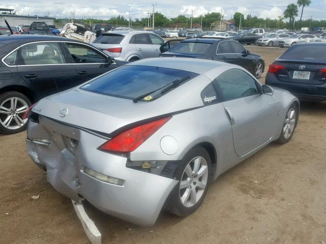 JN1AZ34E25M653756 - 2005 NISSAN 350Z COUPE SILVER photo 4