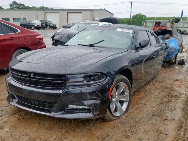 2C3CDXHG6HH549435 - 2017 DODGE CHARGER SX BLACK photo 2