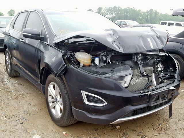 2FMPK3J85HBB73629 - 2017 FORD EDGE SEL BLACK photo 1