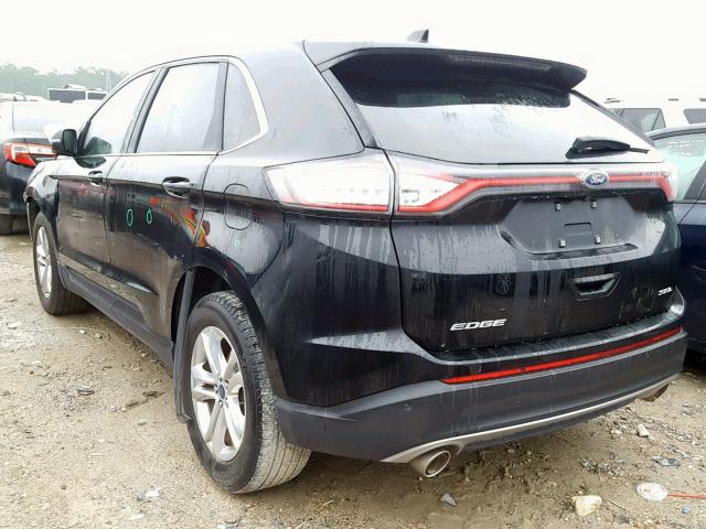 2FMPK3J85HBB73629 - 2017 FORD EDGE SEL BLACK photo 3