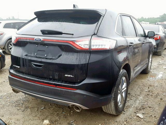 2FMPK3J85HBB73629 - 2017 FORD EDGE SEL BLACK photo 4