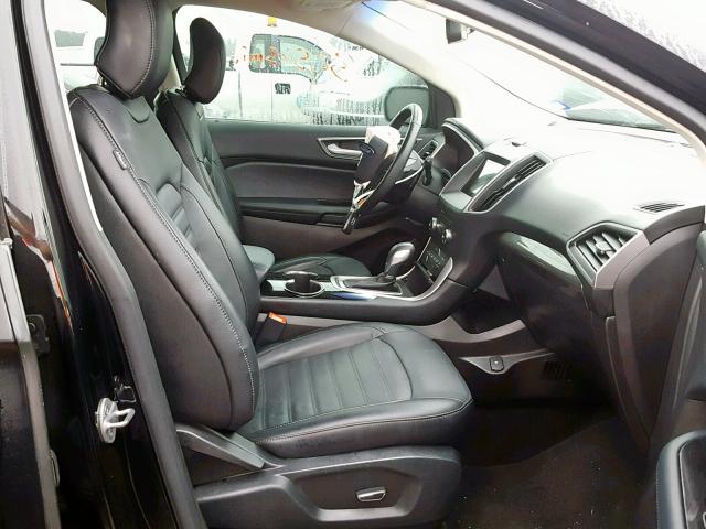 2FMPK3J85HBB73629 - 2017 FORD EDGE SEL BLACK photo 5