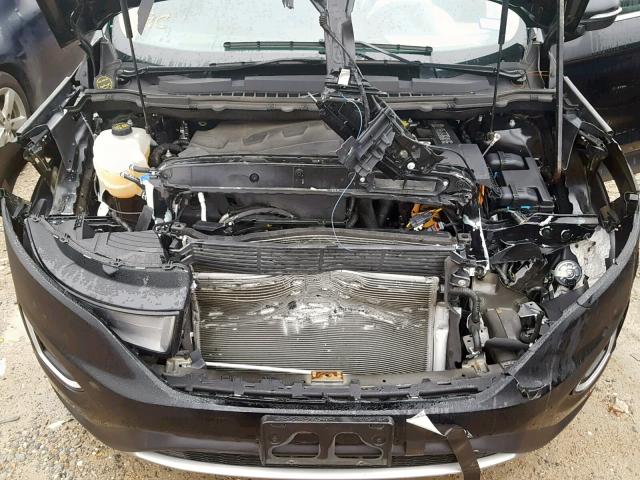 2FMPK3J85HBB73629 - 2017 FORD EDGE SEL BLACK photo 7