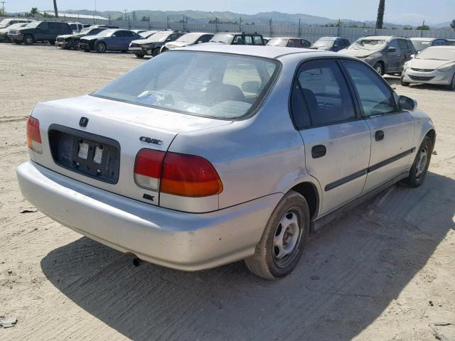 2HGEJ6620VH503482 - 1997 HONDA CIVIC DX SILVER photo 4