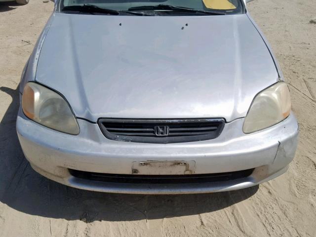 2HGEJ6620VH503482 - 1997 HONDA CIVIC DX SILVER photo 7