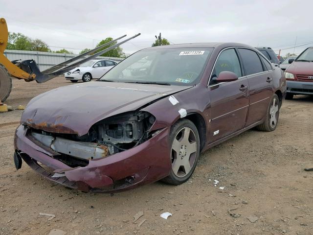 2G1WD58C269224436 - 2006 CHEVROLET IMPALA SUP 栗色 照片 2