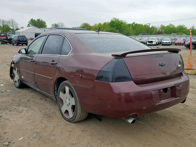2G1WD58C269224436 - 2006 CHEVROLET IMPALA SUP 栗色 照片 3