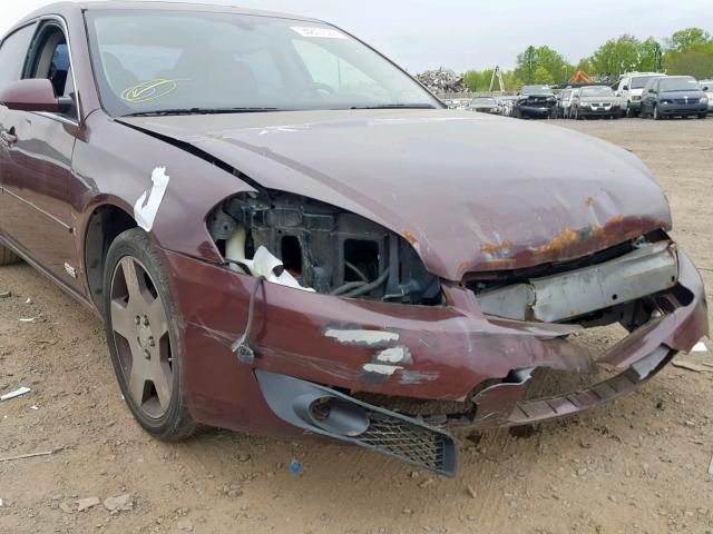 2G1WD58C269224436 - 2006 CHEVROLET IMPALA SUP 栗色 照片 9