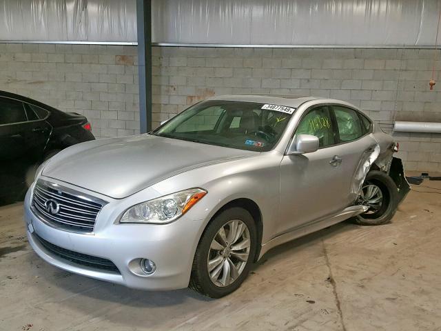 JN1BY1AR6BM372123 - 2011 INFINITI M37 X SILVER photo 1