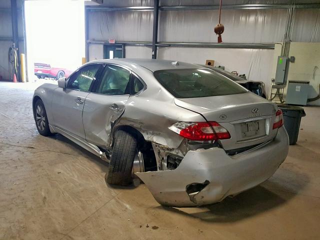 JN1BY1AR6BM372123 - 2011 INFINITI M37 X SILVER photo 3