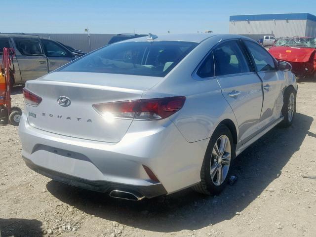 5NPE34AF3JH597348 - 2018 HYUNDAI SONATA SPO SILVER photo 4