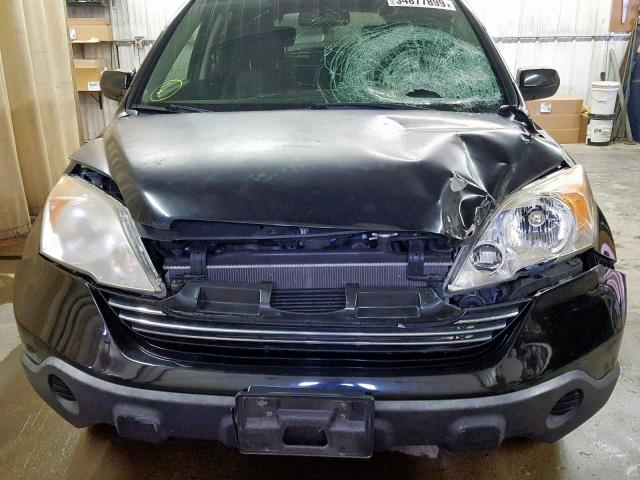 JHLRE48717C113890 - 2007 HONDA CR-V EXL BLACK photo 9