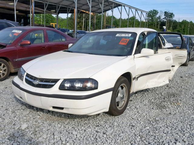 2G1WF52K659237277 - 2005 CHEVROLET IMPALA WHITE photo 2