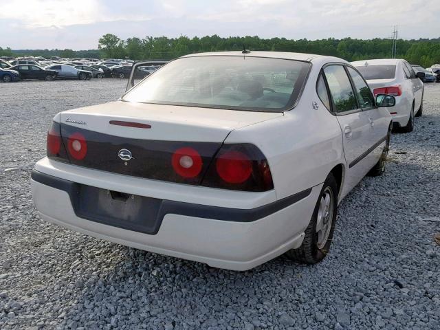 2G1WF52K659237277 - 2005 CHEVROLET IMPALA WHITE photo 4