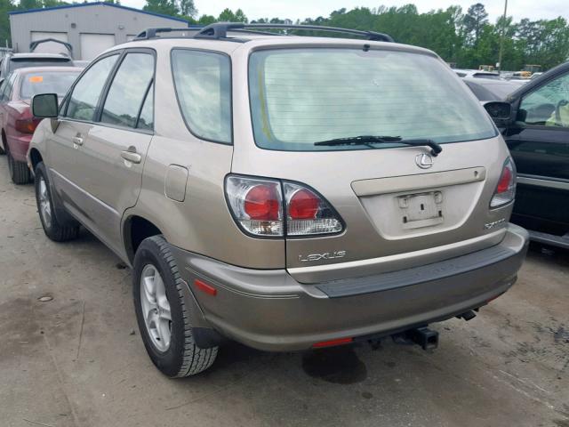 JTJGF10U420132507 - 2002 LEXUS RX 300 GOLD photo 3