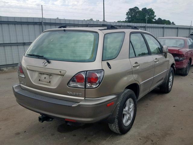 JTJGF10U420132507 - 2002 LEXUS RX 300 GOLD photo 4